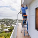 Security camera and sensor to monitor and deter theft and unlawful entry of residence